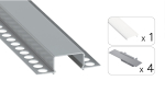 TEKKNI HORST Set, silver, frozen cover, 2.02 m